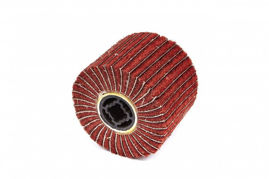 HBM nylon Web schuurcylinder, lamellen, satineer 100 x 120 mm Grit 80