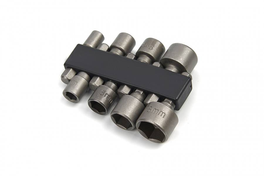 HBM 8-delige dopsleutelset met HEX opname