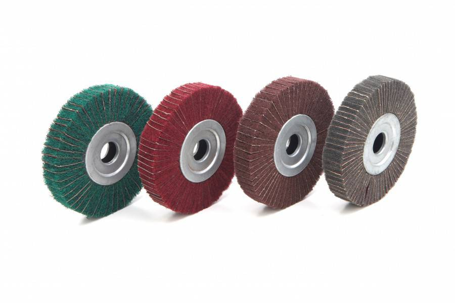 HBM 150 mm lamellen schuurschijf ROOD voor de slijpmachine - Gritt 240