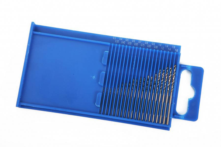 HBM 20-delige HSS borenset 0,3 - 1,6mm