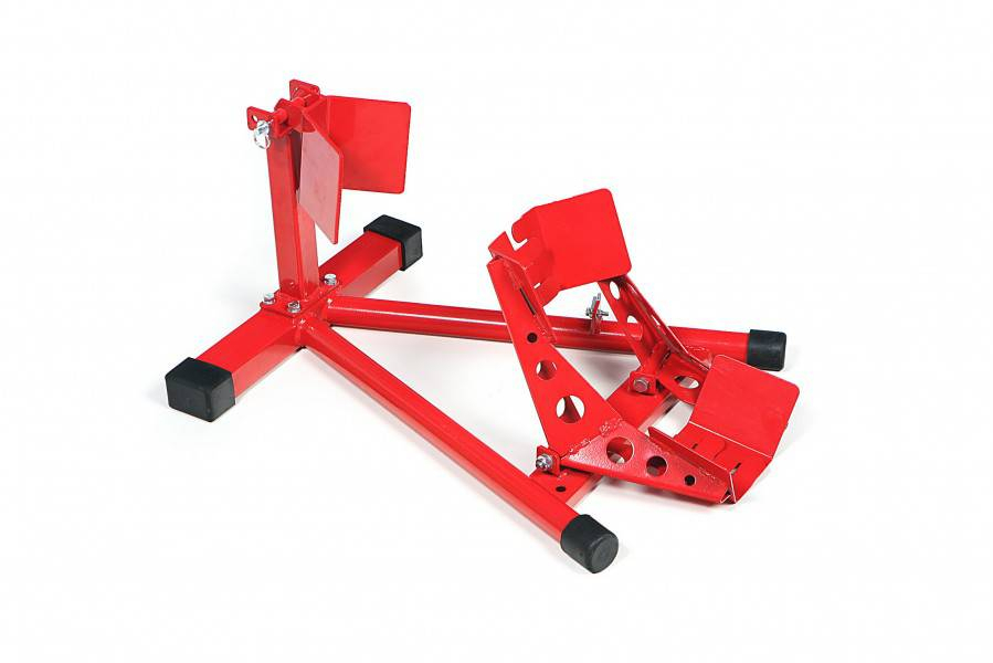 Motorfiets inrijwielklem ROOD