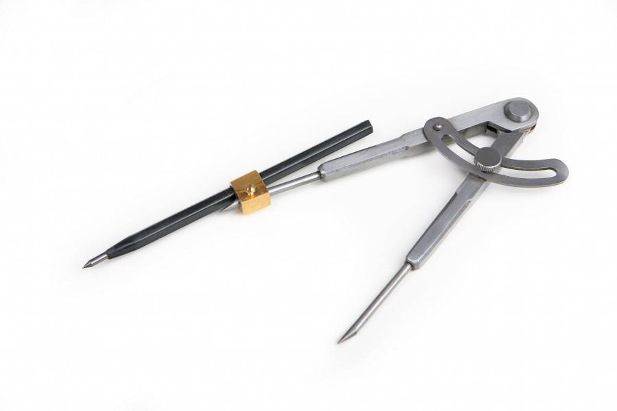HBM 150 mm afkraspasser met opzetbare HM Pen