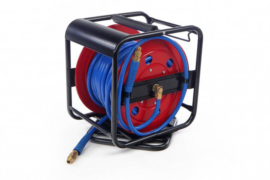 HBM 30 meter luchthaspel met draaibaar onderstel