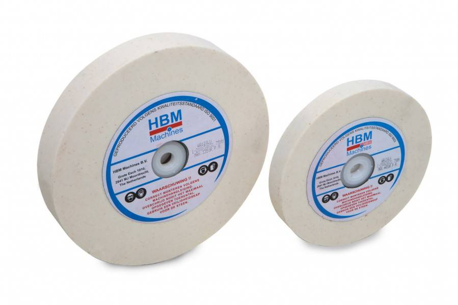 Slijpsteen 150 x 20 mm voor HSS - WIT (Gritt 120)