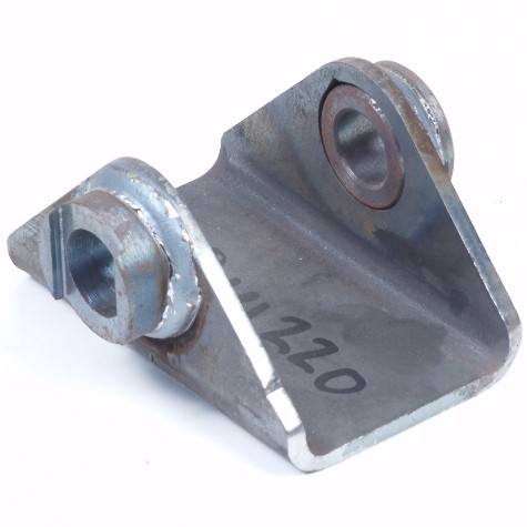 Lage veerschoen 70/6 voor veerbout 26mm
