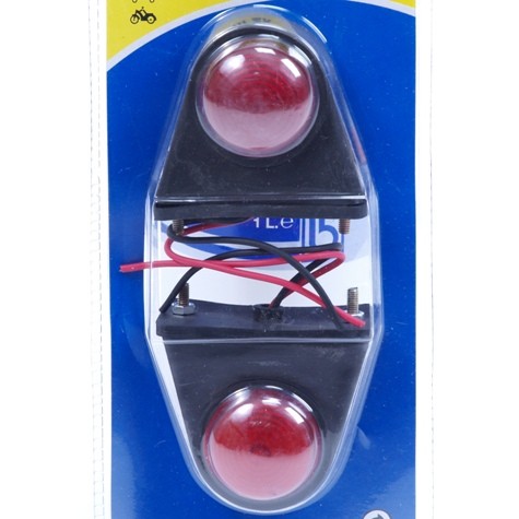 Markeringslamp mini 2 stuks rood/wit