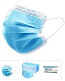 Mondkapje 50 stuks blauw