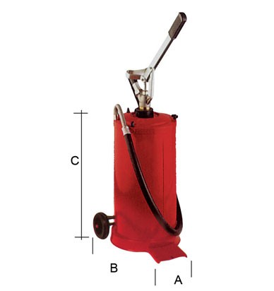 RODAC olie afgifteunit 16 liter handmatig