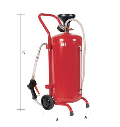 RODAC olie afgifteunit 24 liter pneumatisch