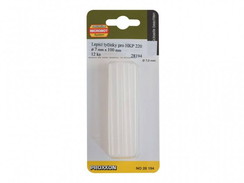 PROXXON lijmsticks voor HKP 220, 7 mm, 12 st