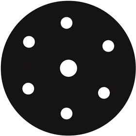 RODAC pad 150mm, low profile, hook, CV (6+1)