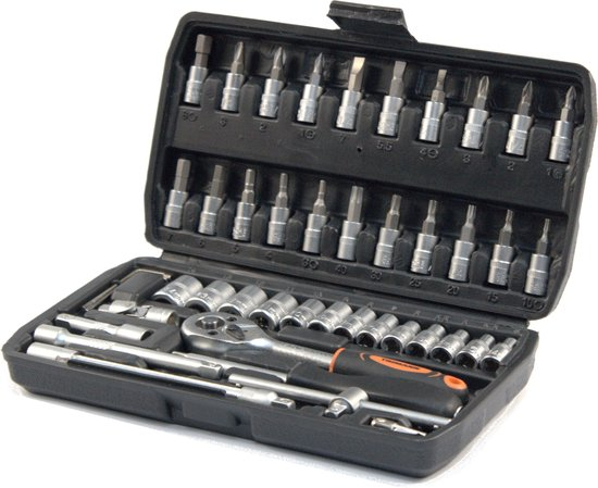 TRIMANN 1/4"doppendoos 46-delig